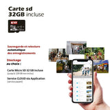 Caméra extérieure motorisée - KYF - 6MP - Carte SD 16Go incluse