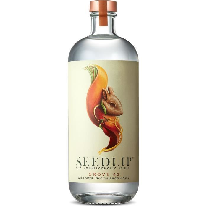 Seedlip Sans Alcool - Apéritif Grove - 00,0 % Vol. - 70 cl