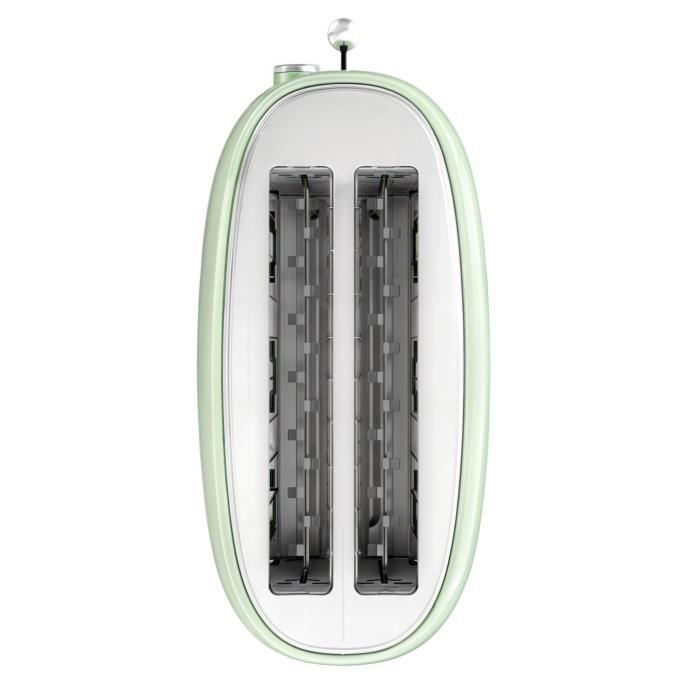 Grille-pain vintage - SWEISS - GRV7 - 2 fentes - 1500 W - Vert
