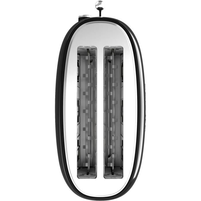 Grille-pain vintage - SWEISS - GRV9 - 2 fentes - 1500 W - Noir