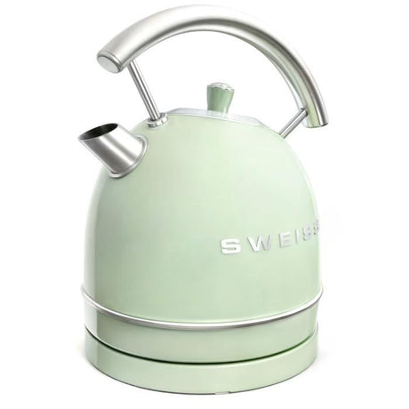 Bouilloire vintage - SWEISS - KTL7 - 2200 W - 1,8 L - Socle 360° - Vert