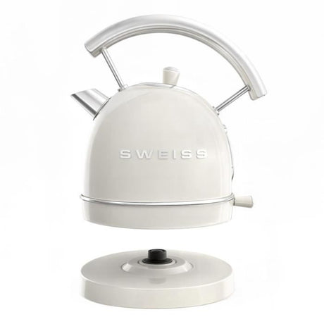 Bouilloire vintage - SWEISS - KTL8 - 2200 W - 1,8 L - Socle 360° - Beige