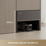 DREAME X50 Master Aspirateur Robot Laveur avec Base 8 en 1 compacte 24,9 cm - Systme de franchissement - 20 000 Pa - Brosse démelant