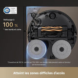 DREAME X50 Master Aspirateur Robot Laveur avec Base 8 en 1 compacte 24,9 cm - Systme de franchissement - 20 000 Pa - Brosse démelant