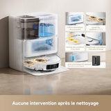MOVA P50 Ultra - Robot Aspirateur Laveur avec Station - 19 000 Pa - Nettoyage des coins aux bords