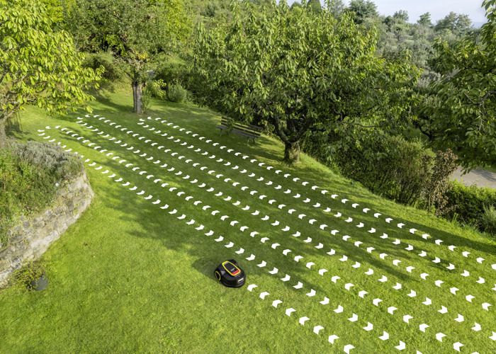 Tondeuse robot connectée Karcher RCX 6, 3000 m², pente 70%, antenne RTK, tonte en parallele