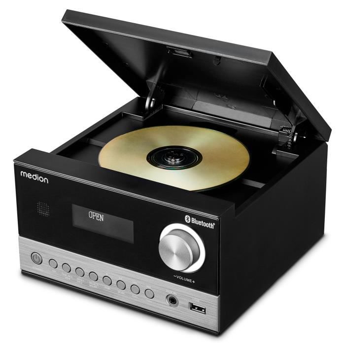 Mini Chaîne HiFi - MEDION - DAB/PLL UKW - Lecteur CD - Bluetooth 5.3 - 2x15W RMS