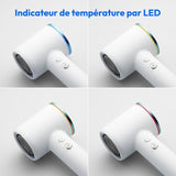 Seche-cheveux - MEDION - MD19983 - 1600 W - 2 vitesses - 85°C - Design LED - Blanc