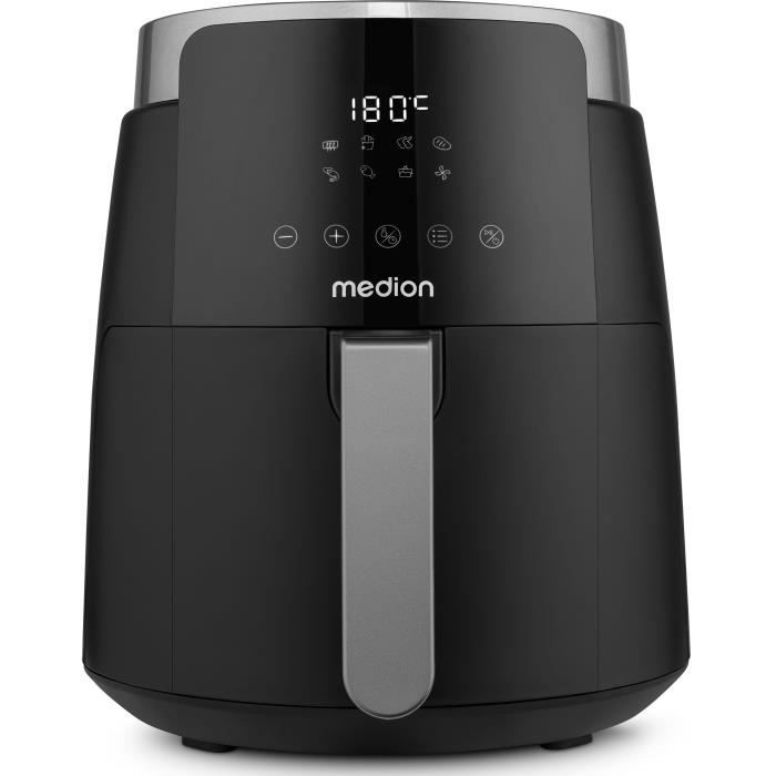 Friteuse a air chaud - MEDION - MD13030 - 4,7 L - Digitale - 1500 W - Noir
