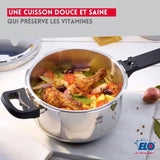 Autocuiseur vapeur - FACKELMANN - Elo Mistral Premium - Acier inoxydable 18/10 - 22 cm - 4,5 litres