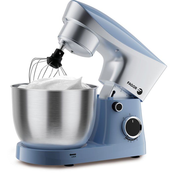 Robot pâtissier multifonction - FAGOR - FG4519 - 1500 W - Bol de 6 L - 10 vitesses + fonction pulse - Bleu