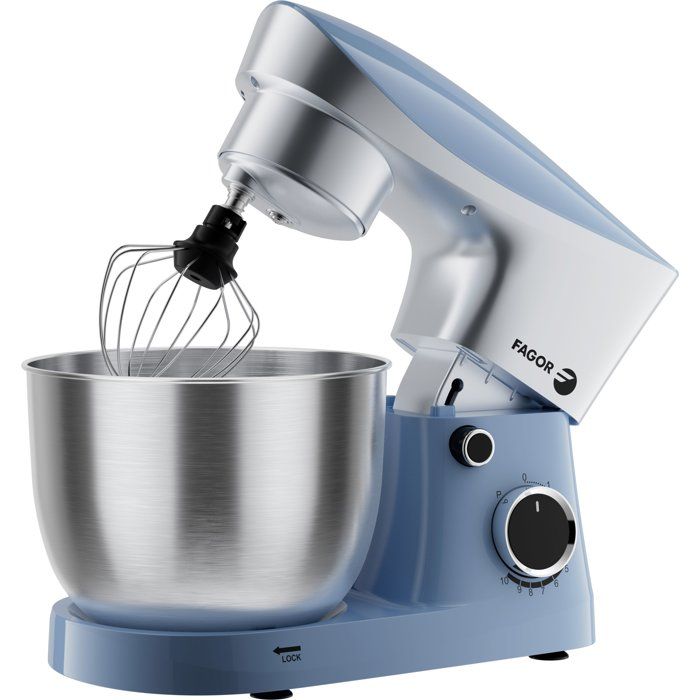 Robot pâtissier multifonction - FAGOR - FG4519 - 1500 W - Bol de 6 L - 10 vitesses + fonction pulse - Bleu