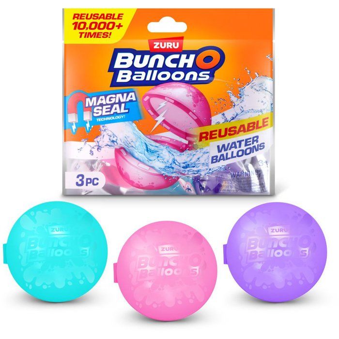 Bombes a eau - ZURU - 3 ballons d'eau réutilisables - Des 4 ans