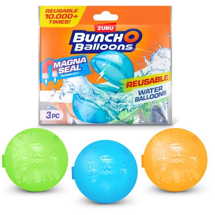Bombes a eau - ZURU - 3 ballons d'eau réutilisables - Des 4 ans