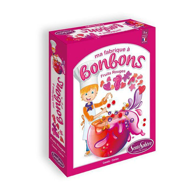 Kit créatif alimentaire - SENTOSPHERE - Mini Fabrique a bonbons - Fruits rouges - Des 7 ans