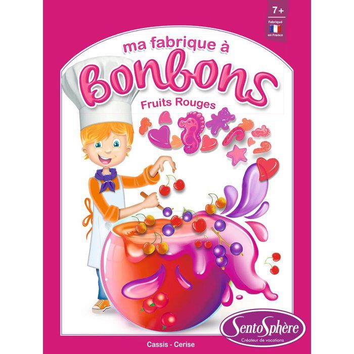 Kit créatif alimentaire - SENTOSPHERE - Mini Fabrique a bonbons - Fruits rouges - Des 7 ans