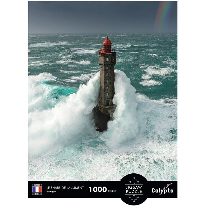 Puzzle - SENTOSPHERE - Calypto - 1000 pieces - Le Phare de la Jument - Bretagne - Toucher soyeux - Des 9 ans