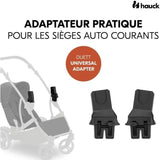 Adaptateurs universels cosy - HAUCK - Pour poussette DUETT Universal CS - Noir