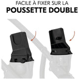 Adaptateurs universels cosy - HAUCK - Pour poussette DUETT Universal CS - Noir