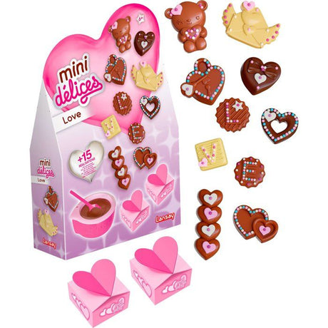 Mini délices - LANSAY - Love - Kit de création de chocolats en forme de coeurs - Des 6 ans