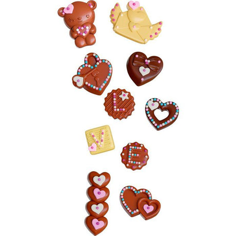 Mini délices - LANSAY - Love - Kit de création de chocolats en forme de coeurs - Des 6 ans