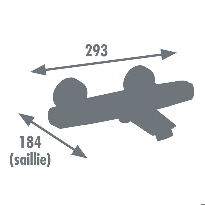 Mitigeur thermostatique bain-douche - EDOUARD ROUSSEAU - NANKA - Chromé