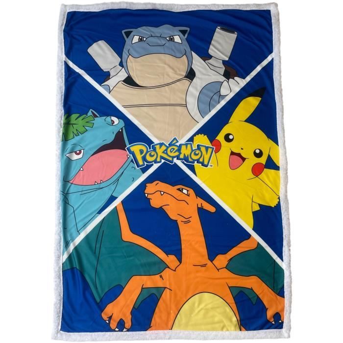 Couverture Sherpa - POKEMON - Evolutions Pokemon Let's Go - 100 x 150 cm