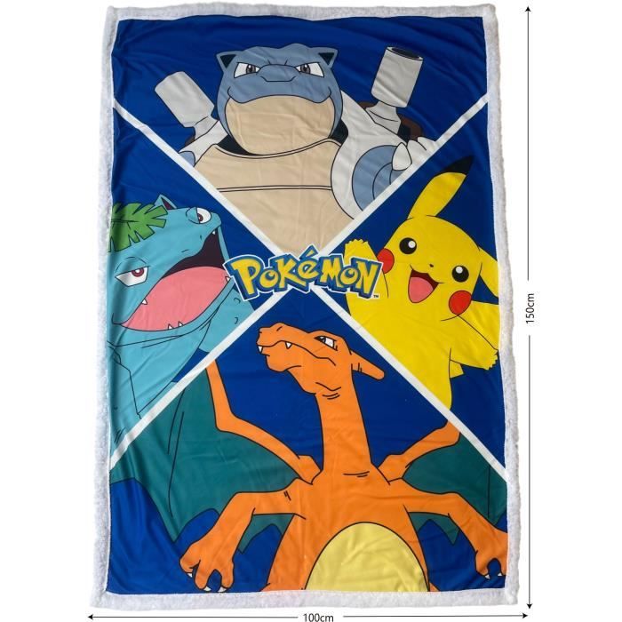 Couverture Sherpa - POKEMON - Evolutions Pokemon Let's Go - 100 x 150 cm