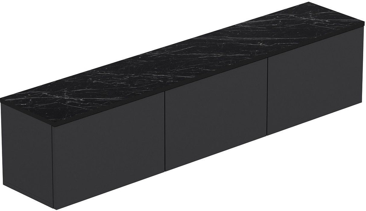 Meuble TV - NEON - Anthracite - 160 x 35 x 32 cm