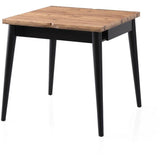 Table a manger - TOTEM - Extensible - Carré - 4 personnes - 80 x 75 x 80 cm - Pin atlantique