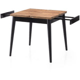 Table a manger - TOTEM - Extensible - Carré - 4 personnes - 80 x 75 x 80 cm - Pin atlantique