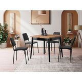 Table a manger - TOTEM - Extensible - Carré - 4 personnes - 80 x 75 x 80 cm - Pin atlantique