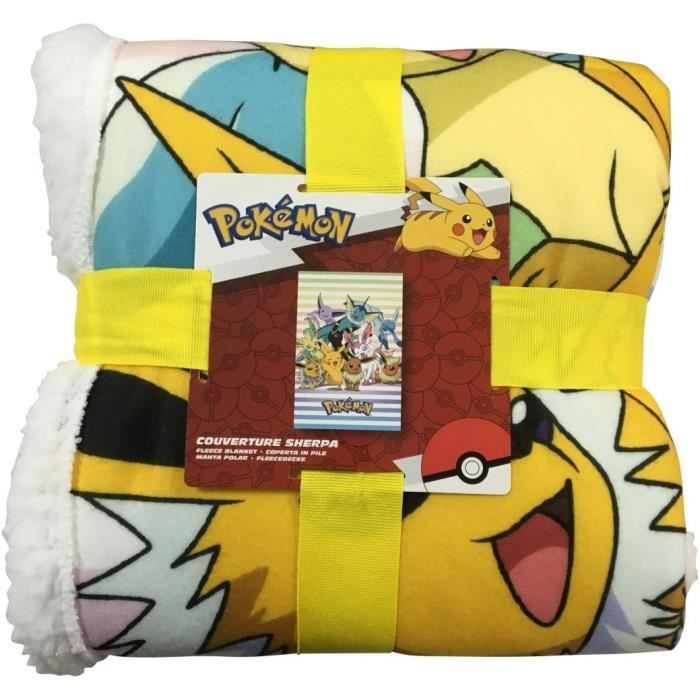 Couverture Sherpa - POKEMON - Evolutions - 100 x 150 cm