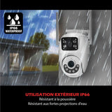 Caméra extérieure connectée - KYF - Wifi - Rotative PT-  Doubles capteurs 2 x 3MP
