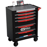 Servante d'atelier - Equipťe - 6 tiroirs - KS Tools - 824.6536F - Noir - 265 outils - Fabriquťe en France