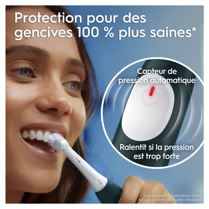 Brosse a dents électrique - ORAL-B - iO2 - Vert Foret - 3 modes de brossage - Minuteur 2 minutes