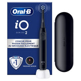 Brosse a dents électrique - ORAL-B - iO2 - Noir - 3 modes de brossage - Minuteur 2 minutes