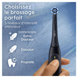 Brosse a dents électrique - ORAL-B - iO2 - Noir - 3 modes de brossage - Minuteur 2 minutes