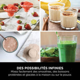 NIN171Blender portable Ninja Blast - BC151EUCR - bol 530 ml - autonomie 2h - sans fil - sans BPA - Cranberry