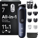 Tondeuse multi-usage - BRAUN - MGK7540 - 120 min - Étanche - Noir