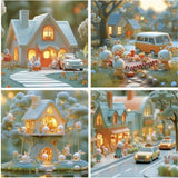 Puzzles progressifs - EDUCA - La Ville des Lapins - 4 puzzles - 12 a 25 pieces - Pour enfants