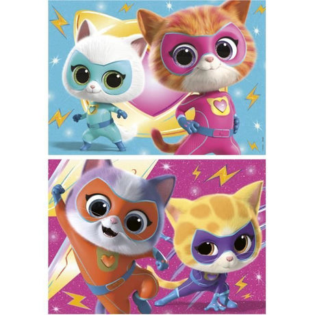 Puzzle - EDUCA - SuperKitties - 2 x 20 pieces - Multicolore - Pour enfants - a partir de 3 ans