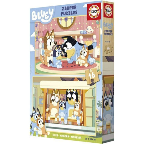 Puzzle - EDUCA - Bluey - 2 x 16 pieces - Multicolore - Pour enfants a partir de 3 ans