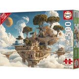 Puzzle - EDUCA - Royaume des Nuages - 500 pieces - Theme Fantastique - 48 x 68 cm