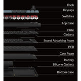 Clavier mécanique gamer - Switch mécanique Red - KEYCHRON Q2 Pro - ANSI - Rétroéclairage RGB