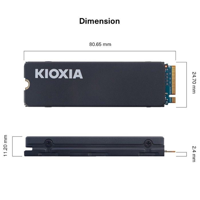 Kioxa - EXCERIA Heatsink NVMe - Disque SSD - M.2 4TB