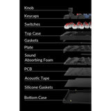 Clavier mécanique gamer - Switch mécanique Red - KEYCHRON Q10 - ANSI - Rétroéclairage RGB