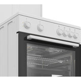 Cuisiniere mixte - BEKO - FBS63121WD - 73L - 4 feux - Induction et gaz