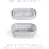 Set de 4 accessoires pour friteuse sans huile - LIVOO - MEN428 - 1 moule 2 en 1 pliable -  1 set de 12 moules - 1 pinceau - 1 pince