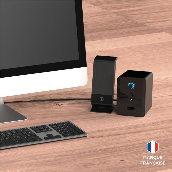 Enceinte 2.1 - MOBILITY - ML314006 - Noir - 2 haut-parleurs - 5W de puissance